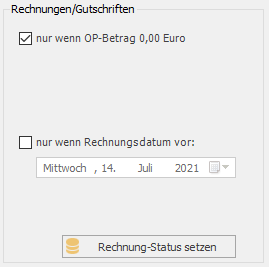 Setze Status bezahlt für: